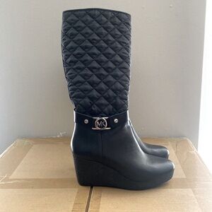 Michael Kors 2.5-3” tall black boots